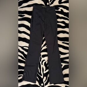 Vintage Satin-Like Boot Cut Elegant High Rise Pants